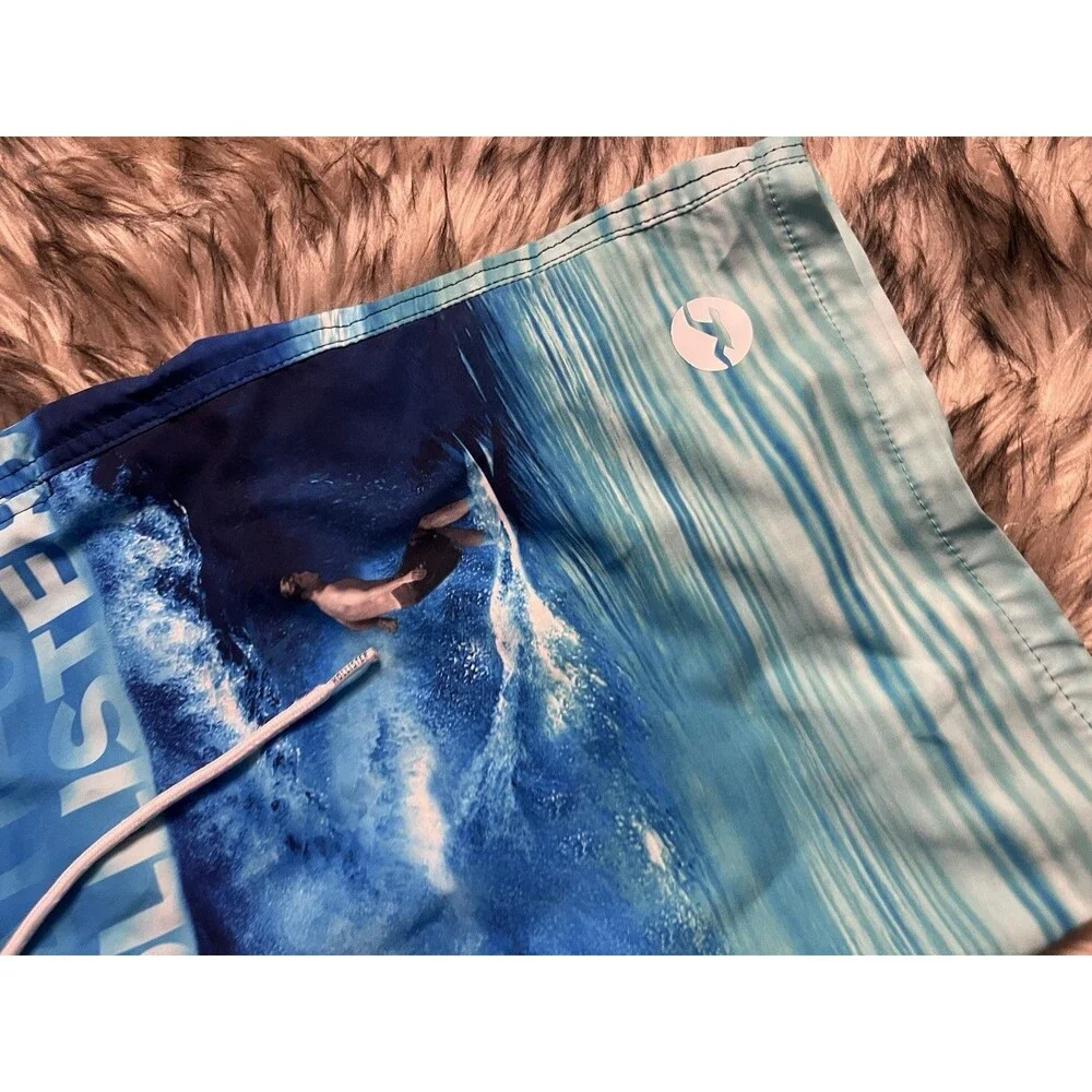 Hollister California Blue Ocean Surf Swim Trunk Shorts Men